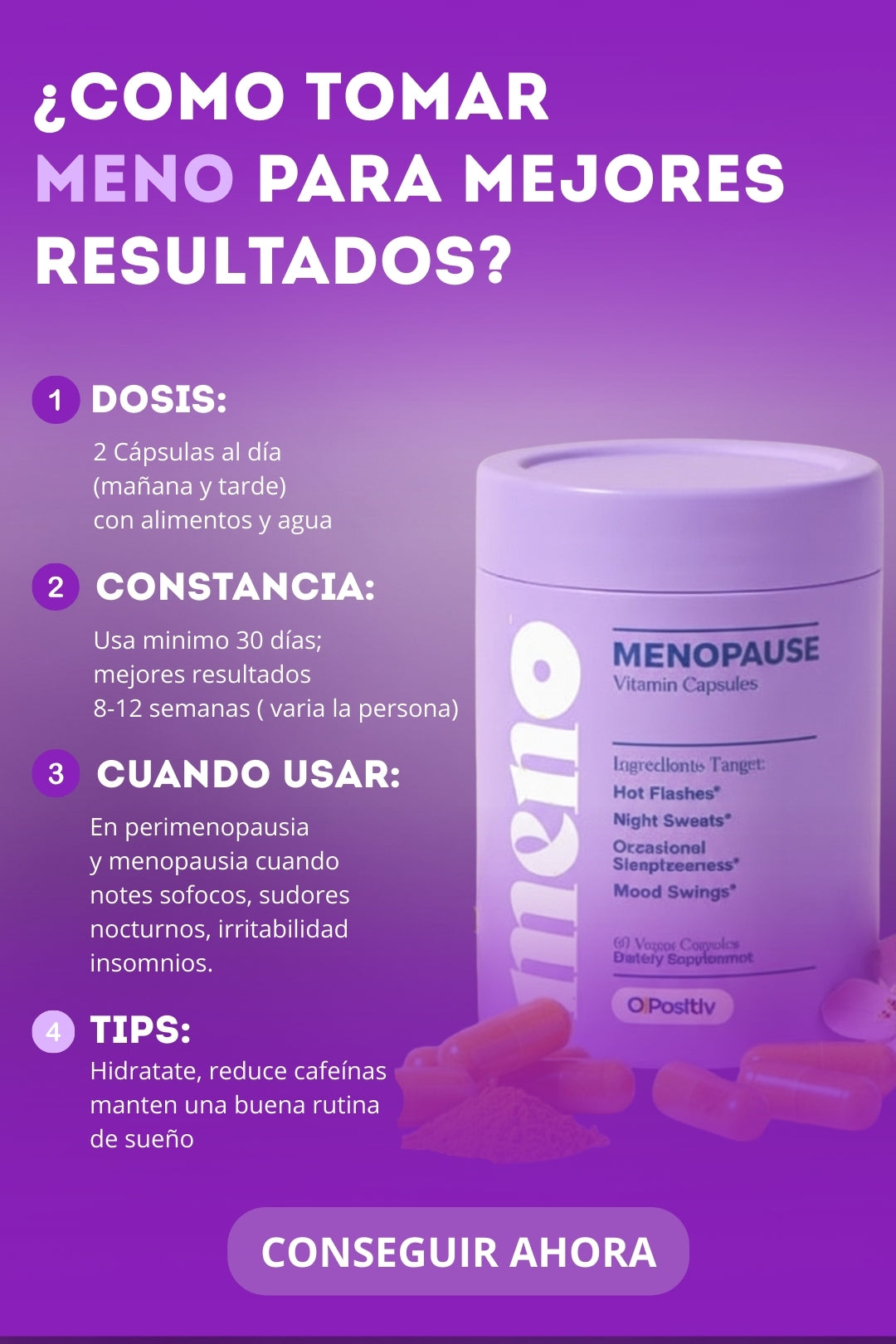 💜 MENO : Acompañándote en esta etapa, paso a paso